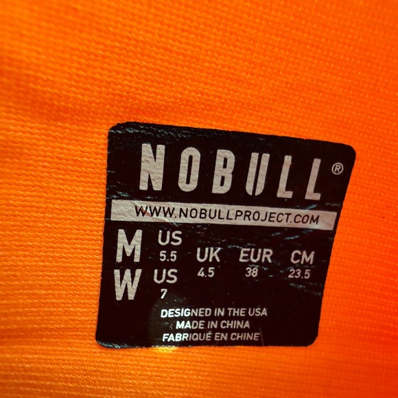 NOBULL W/7 | M/5.5 Orange High-Top Trainers - Picture 9 of 9